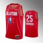 camiseta Ben Simmons #25 nba all star 2020 rojo